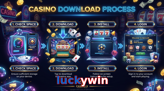 Game list for Luckywin download section