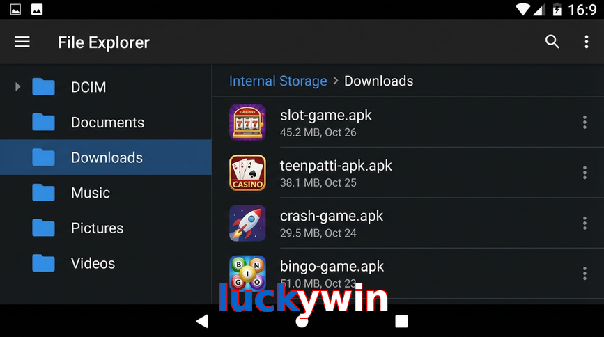 Main screen of Luckywin gameapk page for PK players