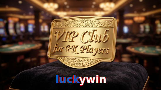 Main screen of Luckywin vip page for PK players